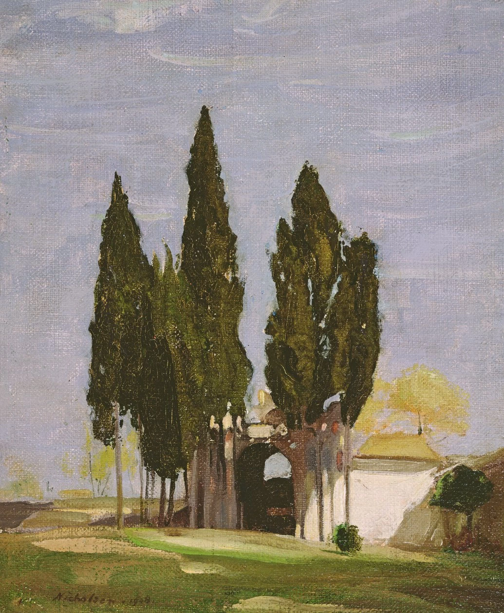 William Newzam Prior Nicholson - Cipressi, Colle Palatino, Roma, South African National Gallery, Cape Town
